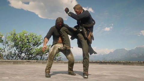 荒野大镖客如何扑倒[图1]