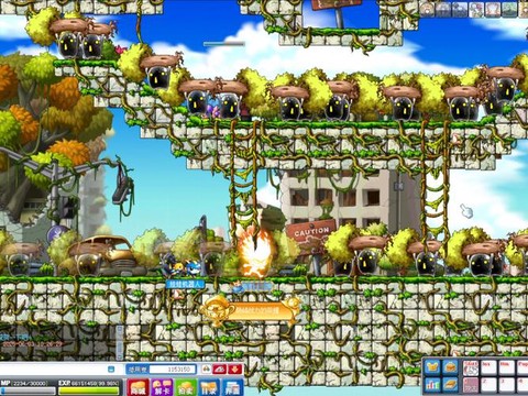 冒险岛2如何地上爬行