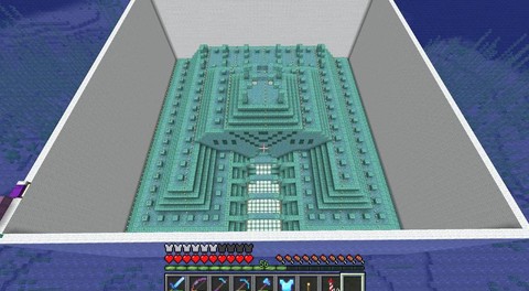 我的世界海底神殿怎么打